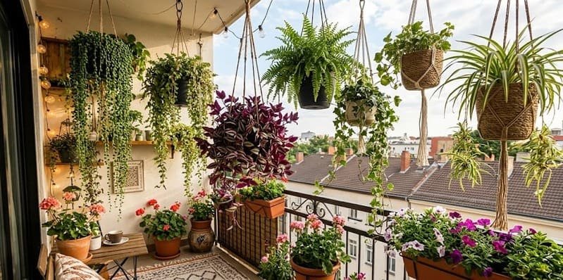 Add Height With Hanging and Vertical Plants